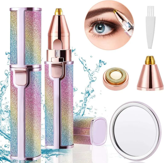 2 in 1 Eyebrow & Face Hair Remover β Painless Rechargeable Shaver