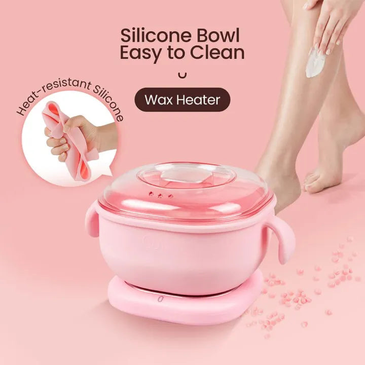 Portable 400ML Silicone Wax Warmer | Foldable Hair Removal Wax Heater for SPA, Body & Travel