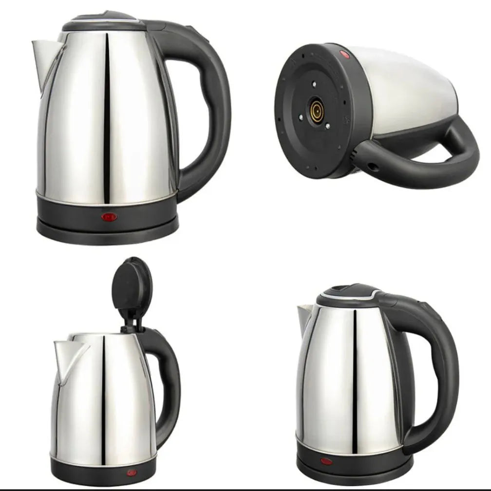 2L Stainless Steel Electric Kettle – Rapid Boil, Auto Shut-Off, Safety Quick Boiler for Tea and Coffee