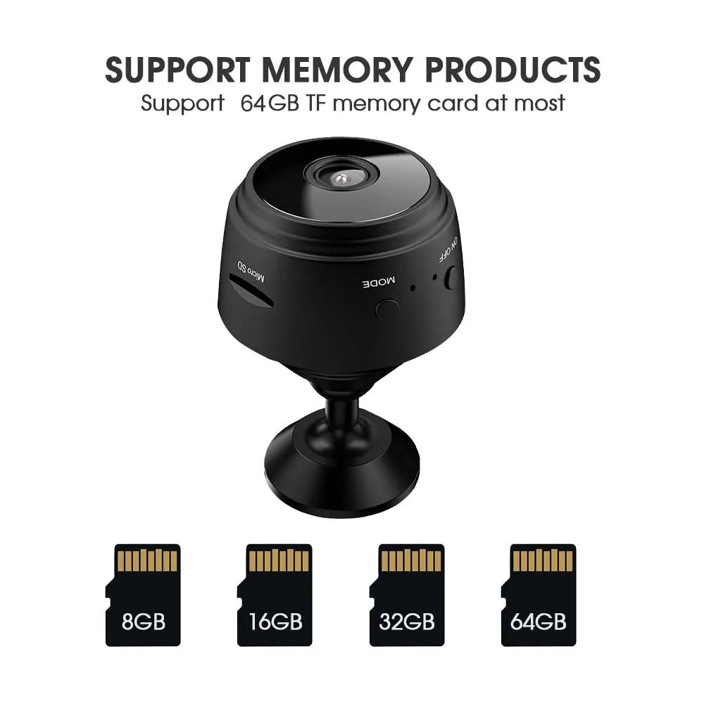 Mini WiFi Security Camera – HD 1080p Wireless Recorder