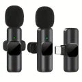 Wireless Microphone for Type-C, iOS, Android, USB & AUX 3.5mm – Single or Dual Mic for Vlogging, Interviews & Podcasts