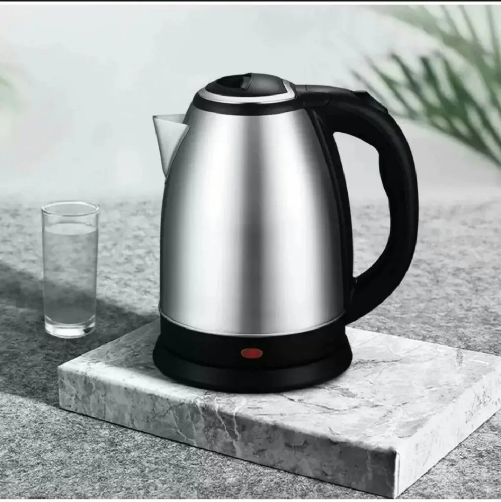 2L Stainless Steel Electric Kettle – Rapid Boil, Auto Shut-Off, Safety Quick Boiler for Tea and Coffee
