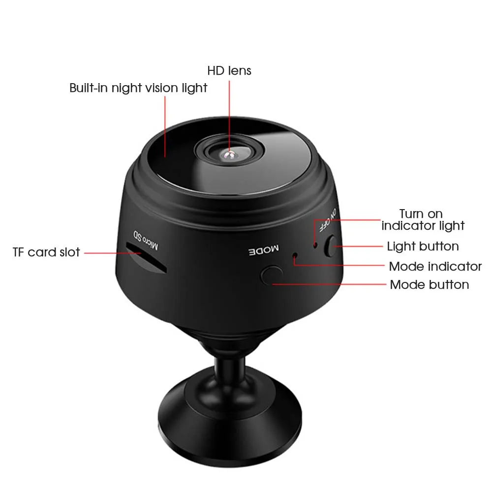Mini WiFi Security Camera – HD 1080p Wireless Recorder