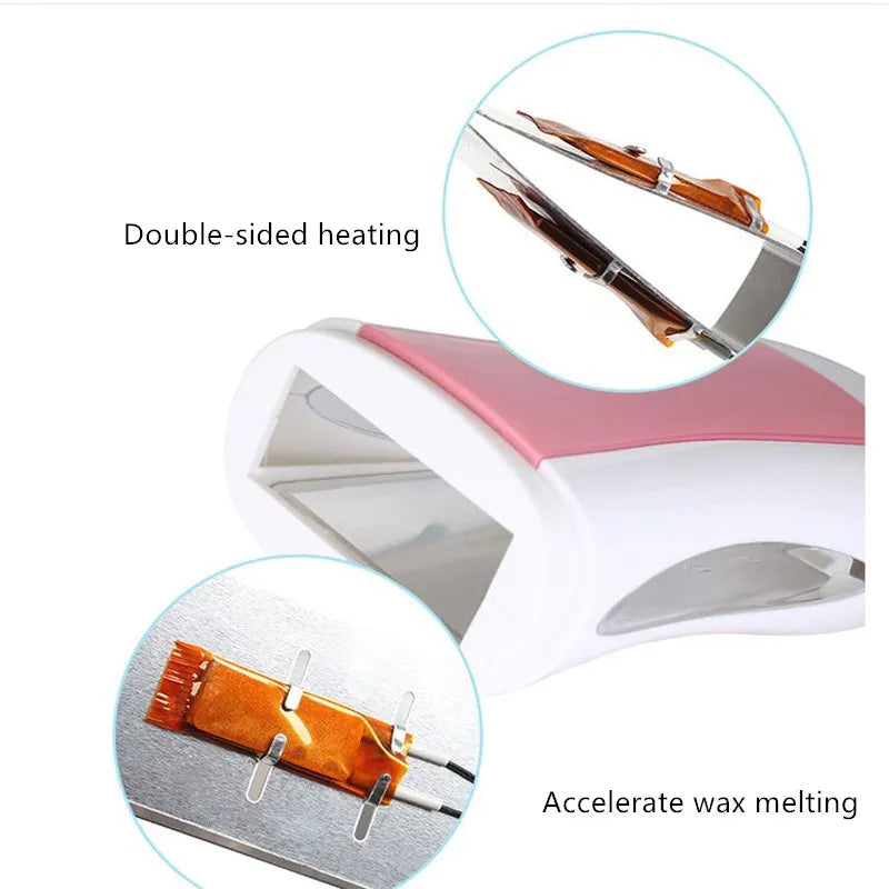 3-Pack Roll-On Wax Heater Machine | Portable Hair Removal Kit
