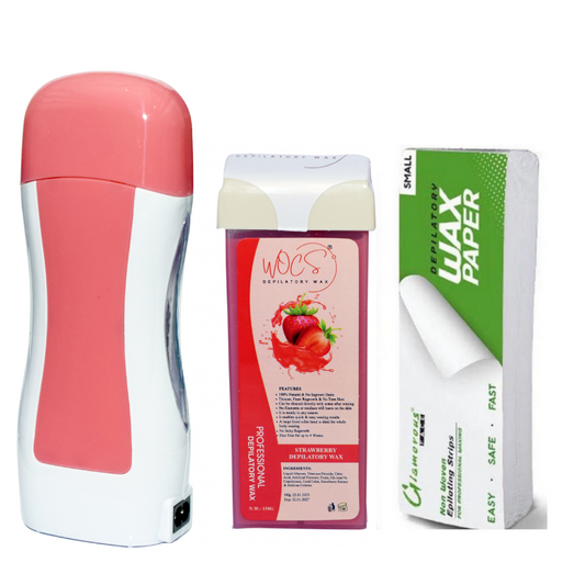 3-Pack Roll-On Wax Heater Machine | Portable Hair Removal Kit