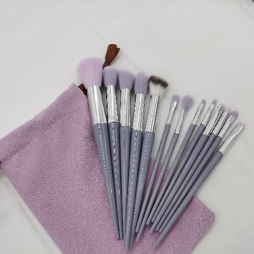 "13 Pcs Makeup Brush Set – Soft Bristles for Loose Powder, Foundation, Eyeshadow, Concealer, Contour,